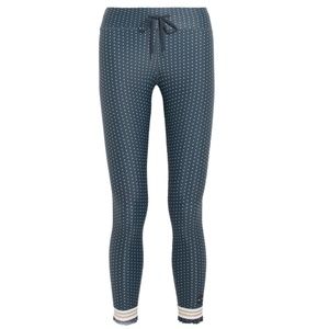 THE UPSIDE Ruffled polka-dot stretch leggings